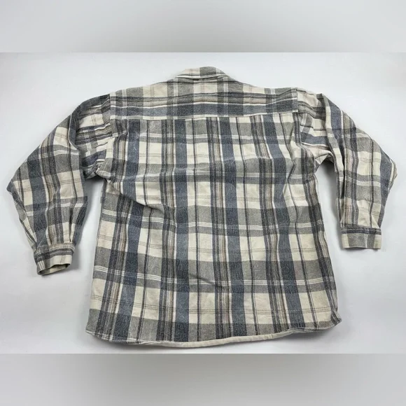 Vintage Gate Heavy Duty Outdoor Ranch Chore Flannel Shirt Mens Large USA Plaid - Picture 14 of 15